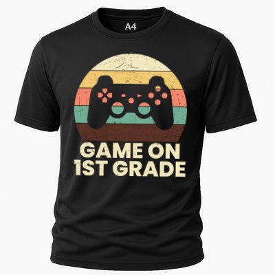 Funny Game On 1st Grade Vintage Back To School Performance Shirt