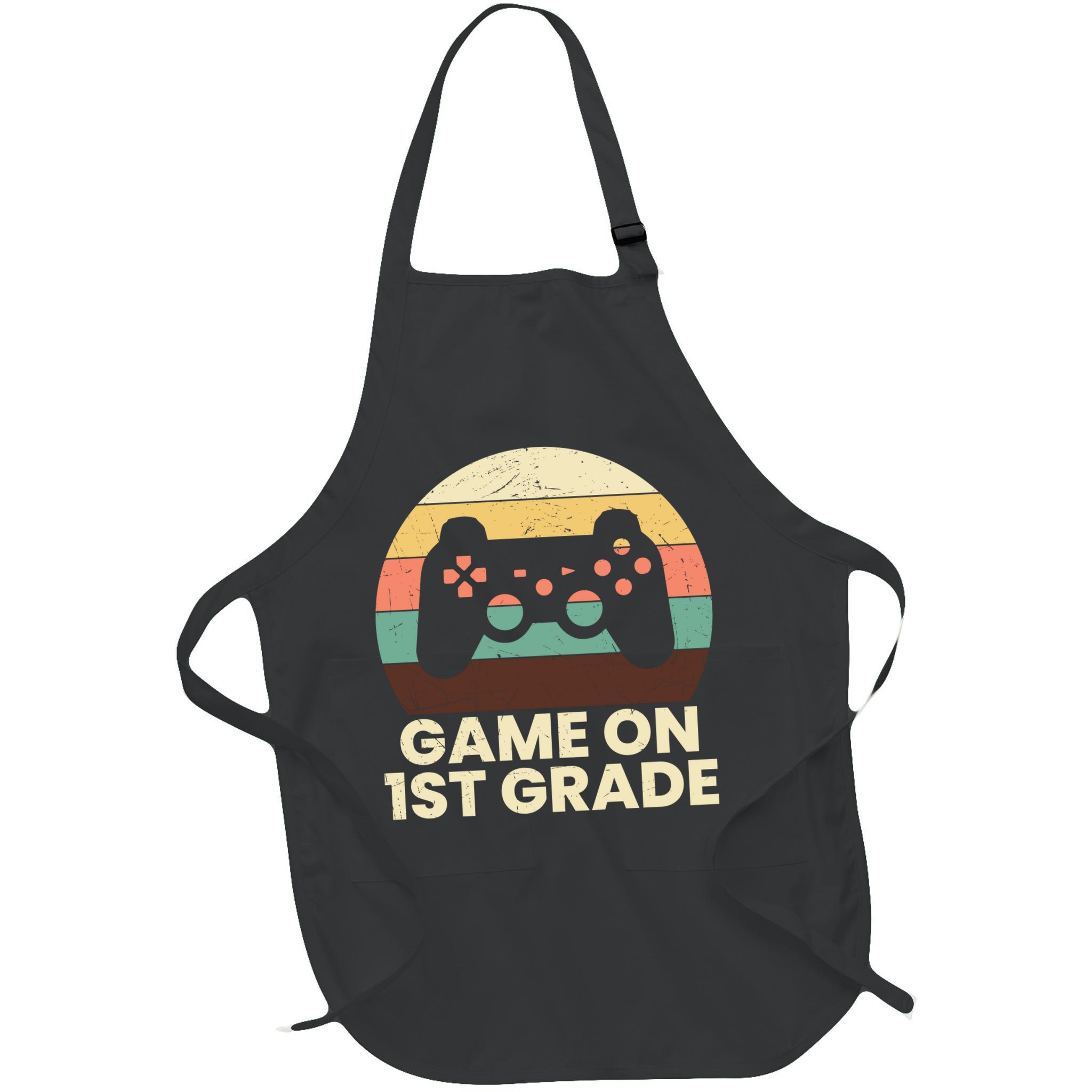 Funny Game On 1st Grade Vintage Back To School Apron