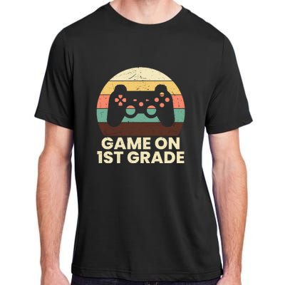 Funny Game On 1st Grade Vintage Back To School Adult ChromaSoft Performance T-Shirt