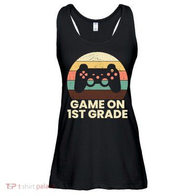 Funny Game On 1st Grade Vintage Back To School Ladies Essential Flowy Tank