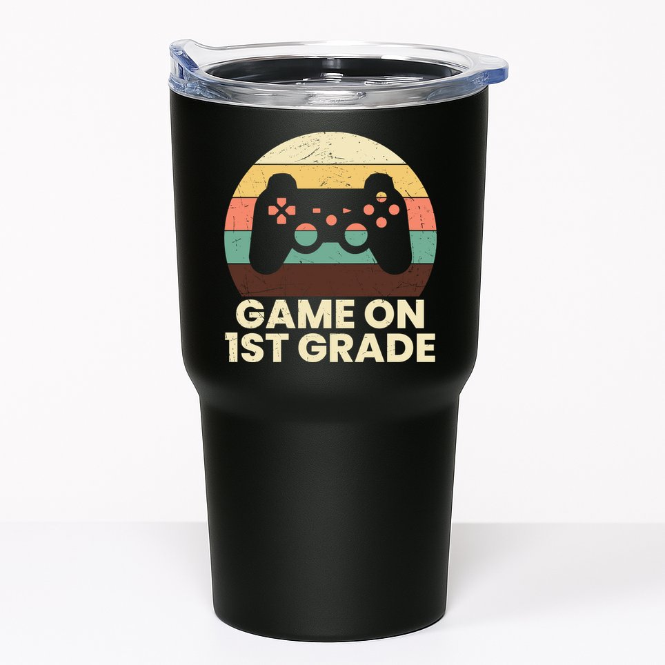 Funny Game On 1st Grade Vintage Back To School Tumbler