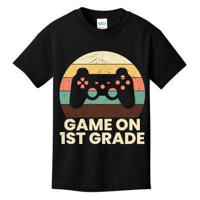 Funny Game On 1st Grade Vintage Back To School Kids T-Shirt