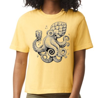 Funny Graphic Octopus Comfort Colors Boxy T-Shirt