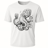 Funny Graphic Octopus Cooling Performance Crew T-Shirt