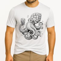 Funny Graphic Octopus Cooling Performance Crew T-Shirt
