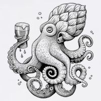 Funny Graphic Octopus Cooling Performance Crew T-Shirt
