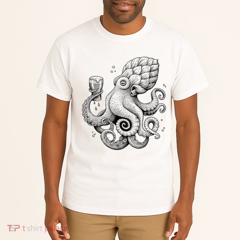 Funny Graphic Octopus Tall T-Shirt