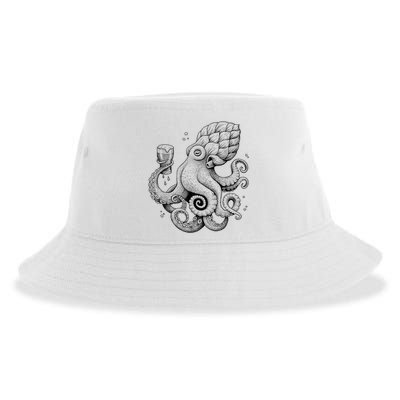 Funny Graphic Octopus Sustainable Bucket Hat