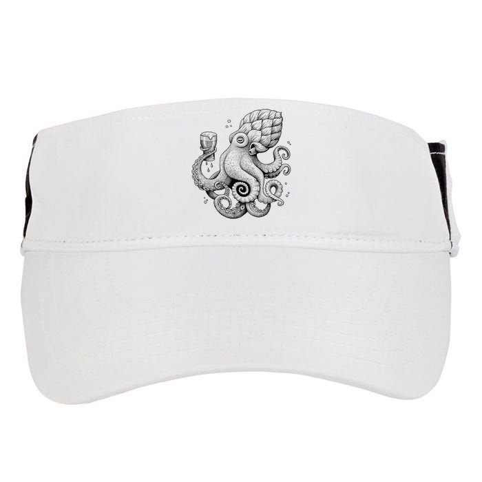 Funny Graphic Octopus Adult Drive Performance Visor