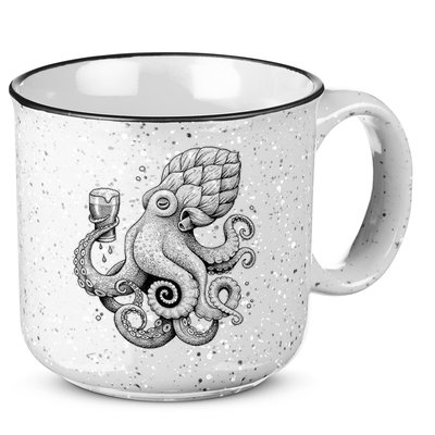 Funny Graphic Octopus 15oz Campfire Ceramic Mug