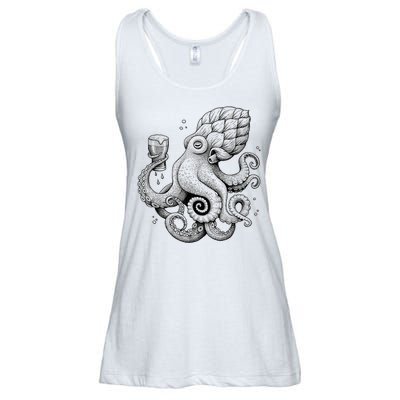 Funny Graphic Octopus Ladies Essential Flowy Tank