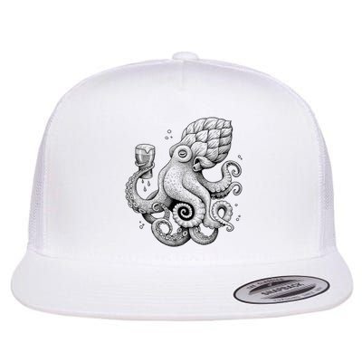 Funny Graphic Octopus Flatbill Hat