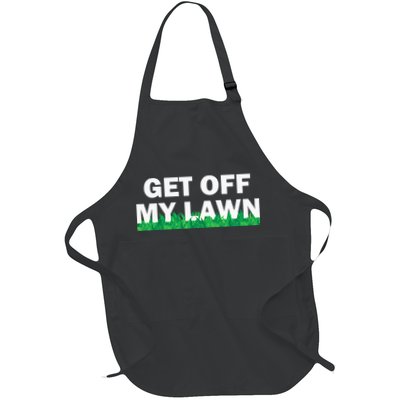 Funny Get Off My Lawn Quote Landscaping Gardening Apron