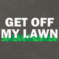 Funny Get Off My Lawn Quote Landscaping Gardening Cotton Canvas Backpack