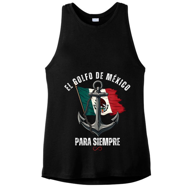 Forever Gulf Of Mexico Falg 1550 Liberal El Golfo De Mexico Ladies PosiCharge Tri-Blend Wicking Tank