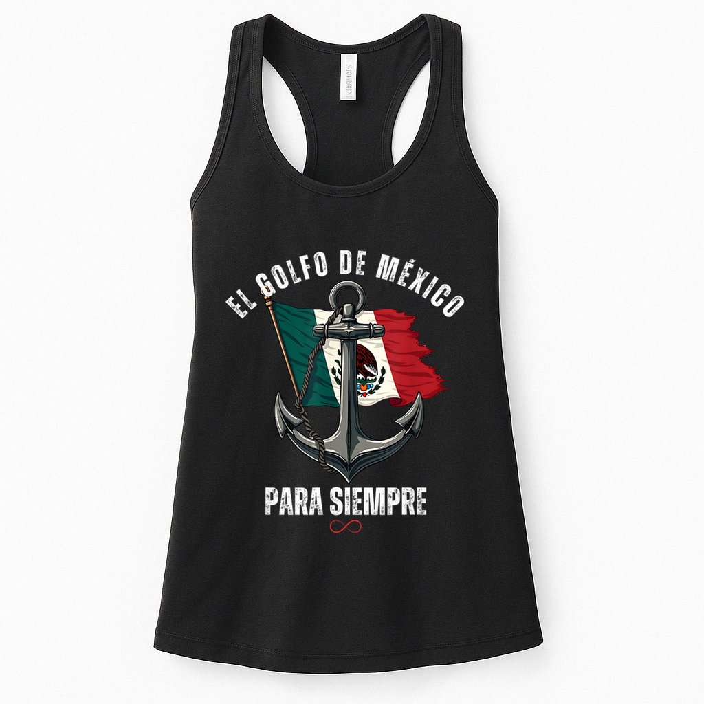 Forever Gulf Of Mexico Falg 1550 Liberal El Golfo De Mexico Womens Tank Top