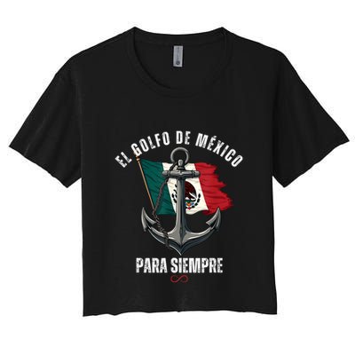 Forever Gulf Of Mexico Falg 1550 Liberal El Golfo De Mexico Crop Top