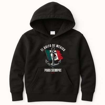 Forever Gulf Of Mexico Falg 1550 Liberal El Golfo De Mexico Kids Hoodie