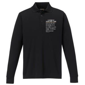 Funny Glossary Of Engineering Terms For Engineering Student Performance Long Sleeve Polo