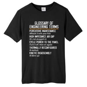 Funny Glossary Of Engineering Terms For Engineering Student Tall Fusion ChromaSoft Performance T-Shirt