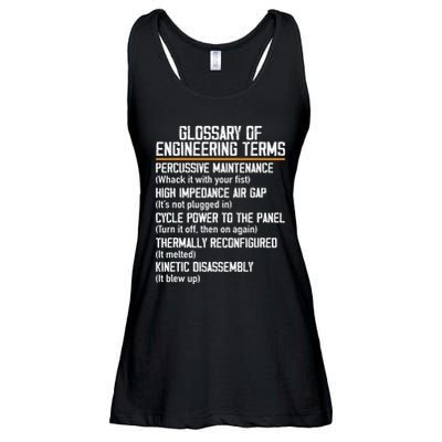 Funny Glossary Of Engineering Terms For Engineering Student Ladies Essential Flowy Tank