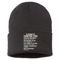 Funny Glossary Of Engineering Terms For Engineering Student Sustainable Knit Beanie