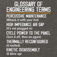 Funny Glossary Of Engineering Terms For Engineering Student Cotton Canvas Backpack