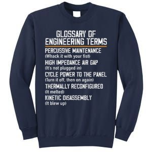 Funny Glossary Of Engineering Terms For Engineering Student Sweatshirt