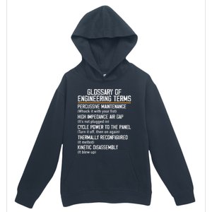 Funny Glossary Of Engineering Terms For Engineering Student Urban Pullover Hoodie