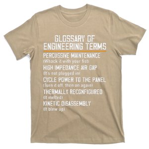 Funny Glossary Of Engineering Terms For Engineering Student T-Shirt