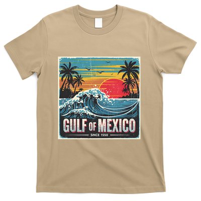 Forever Gulf Of Mexico Since 1550 Retro Vintage Beach Sunset T-Shirt
