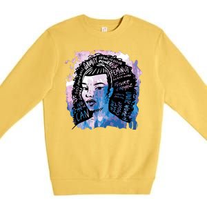 Feminist Girl Power Quote Premium Crewneck Sweatshirt