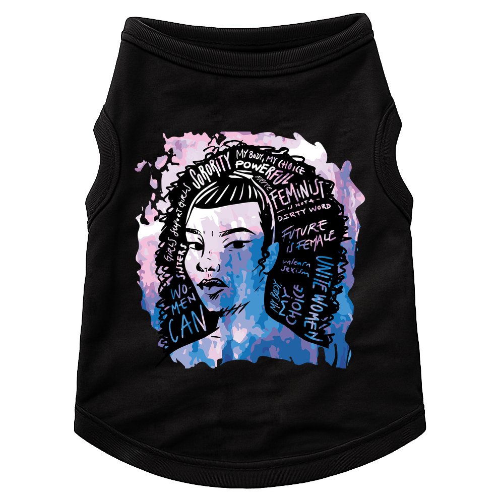 Feminist Girl Power Quote Doggie Tank