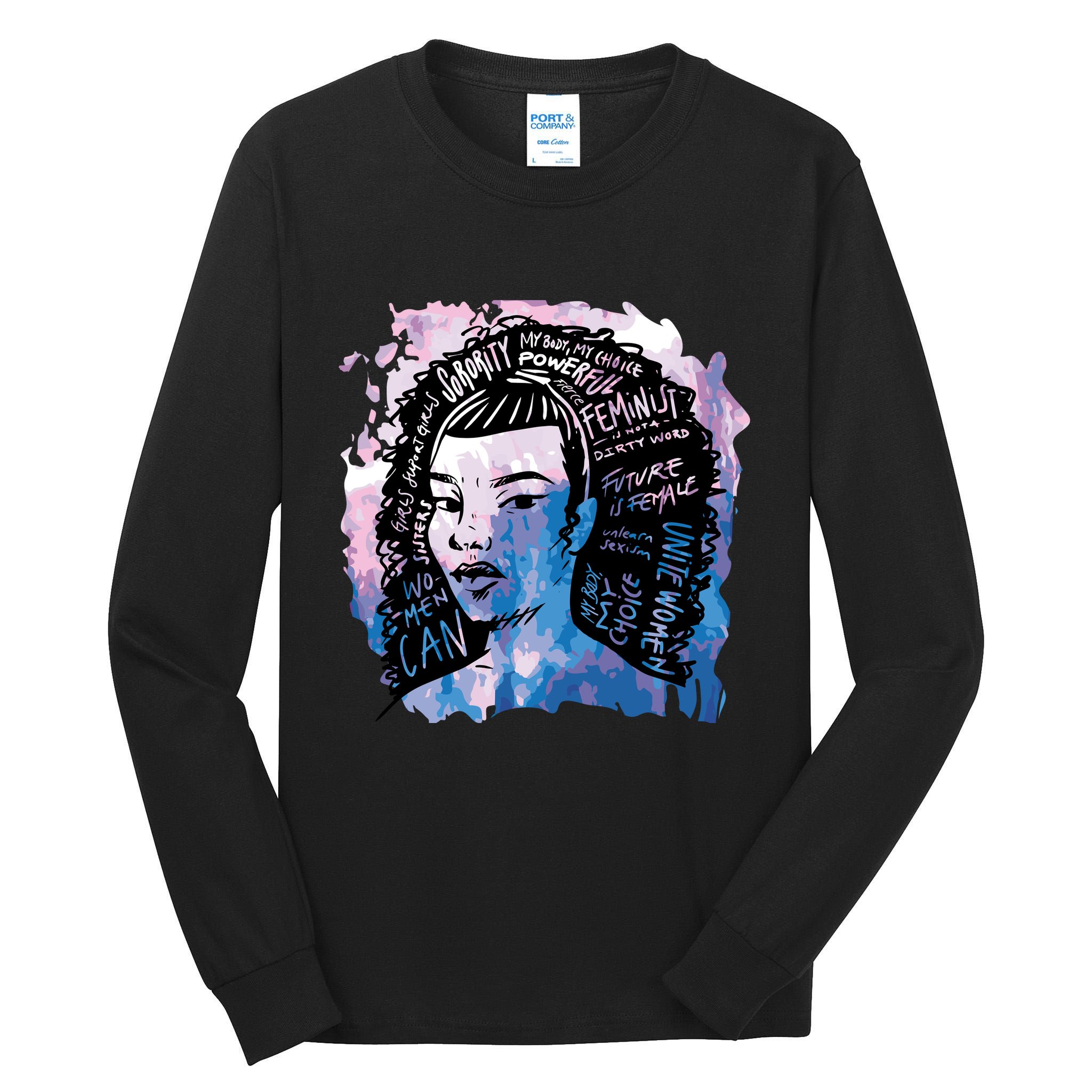 Feminist Girl Power Quote Tall Long Sleeve T-Shirt