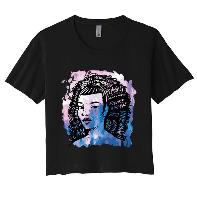 Feminist Girl Power Quote Crop Top