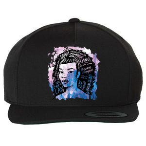 Feminist Girl Power Quote Wool Snapback Cap