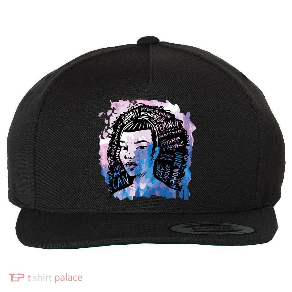Feminist Girl Power Quote Wool Snapback Cap