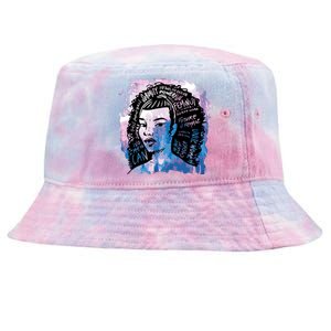 Feminist Girl Power Quote Tie-Dyed Bucket Hat