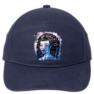 Feminist Girl Power Quote 7-Panel Snapback Hat