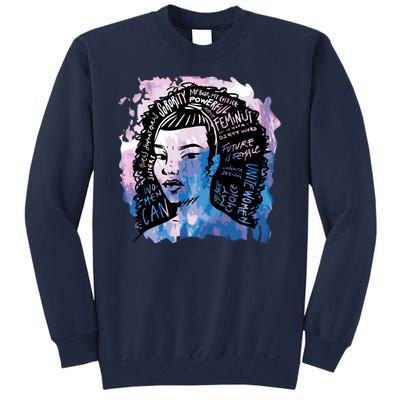 Feminist Girl Power Quote Tall Sweatshirt