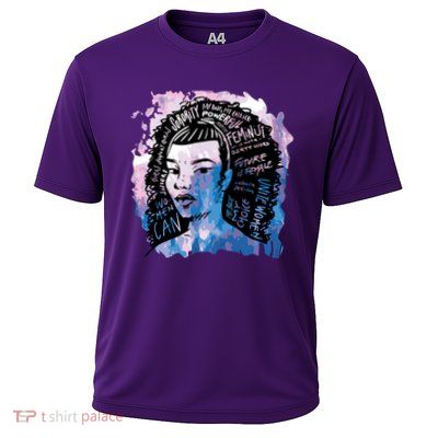 Feminist Girl Power Quote Cooling Performance Crew T-Shirt