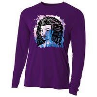 Feminist Girl Power Quote Cooling Performance Long Sleeve Crew