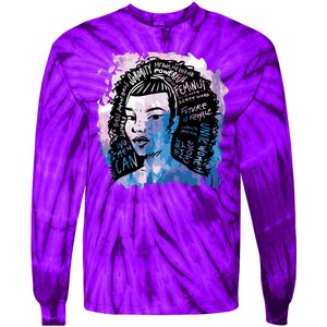 Feminist Girl Power Quote Tie-Dye Long Sleeve Shirt