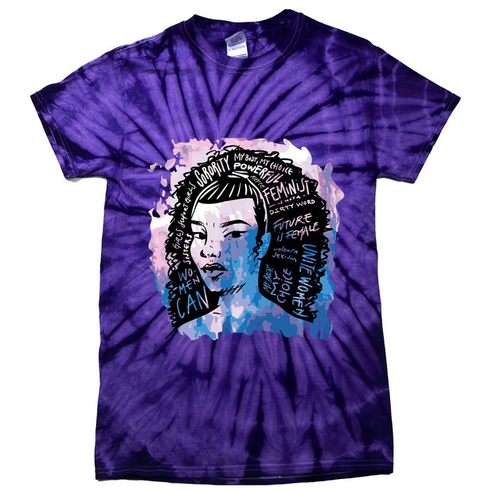Feminist Girl Power Quote Tie-Dye T-Shirt
