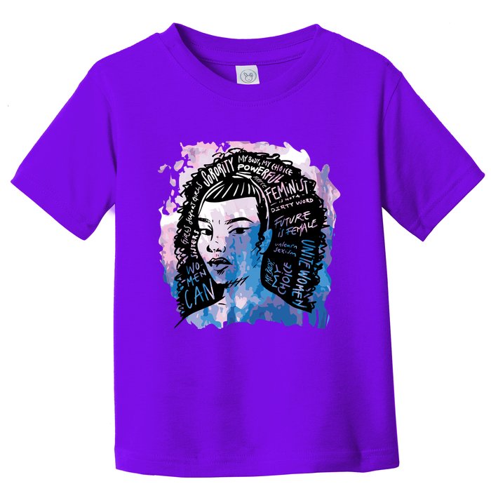 Feminist Girl Power Quote Toddler T-Shirt
