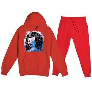 Feminist Girl Power Quote Premium Hooded Sweatsuit Set