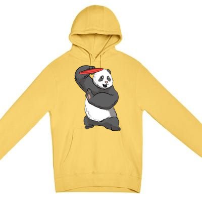 Frisbee Golf Panda Bear Frolf Course Disc Golf Great Gift Premium Pullover Hoodie