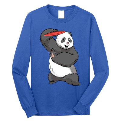 Frisbee Golf Panda Bear Frolf Course Disc Golf Great Gift Long Sleeve Shirt