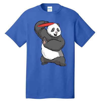 Frisbee Golf Panda Bear Frolf Course Disc Golf Great Gift Tall T-Shirt