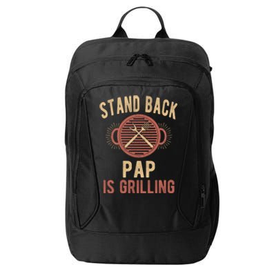 Funny Grilling Pap Bbq Pap Grandpa Cool Gift City Backpack